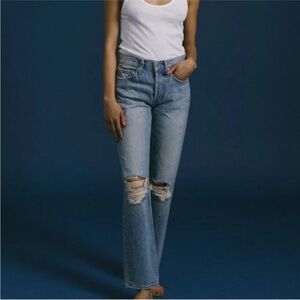 Edwin Cai Classic Straight Distressed Jeans Size 29